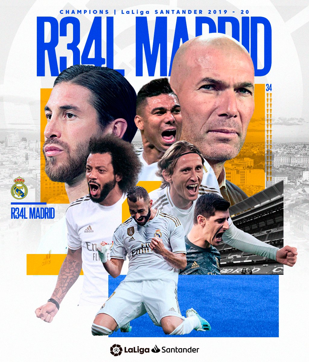 ريال مدريد بطلا للدوري الإسباني للمرة 34 في تاريخه...