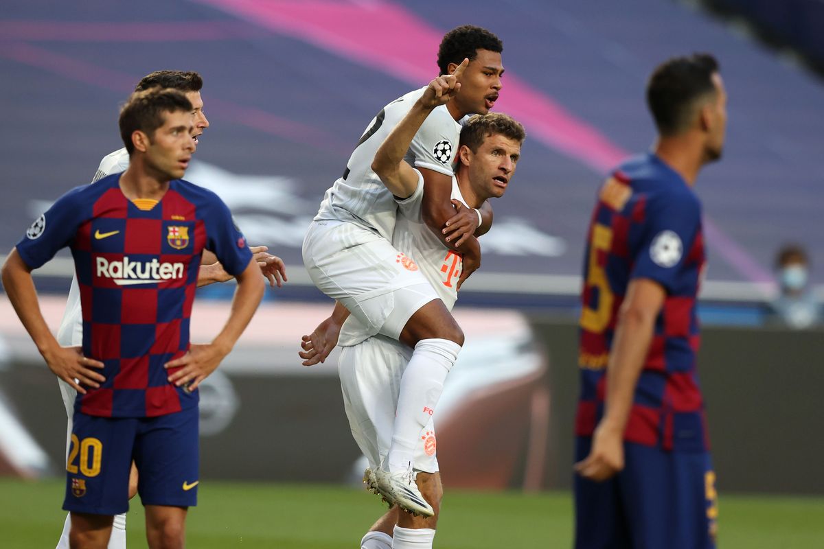 بايرن ميونيخ يكتسح برشلونة ويحقق تأهل تاريخي للدور النصف نهائي..‎