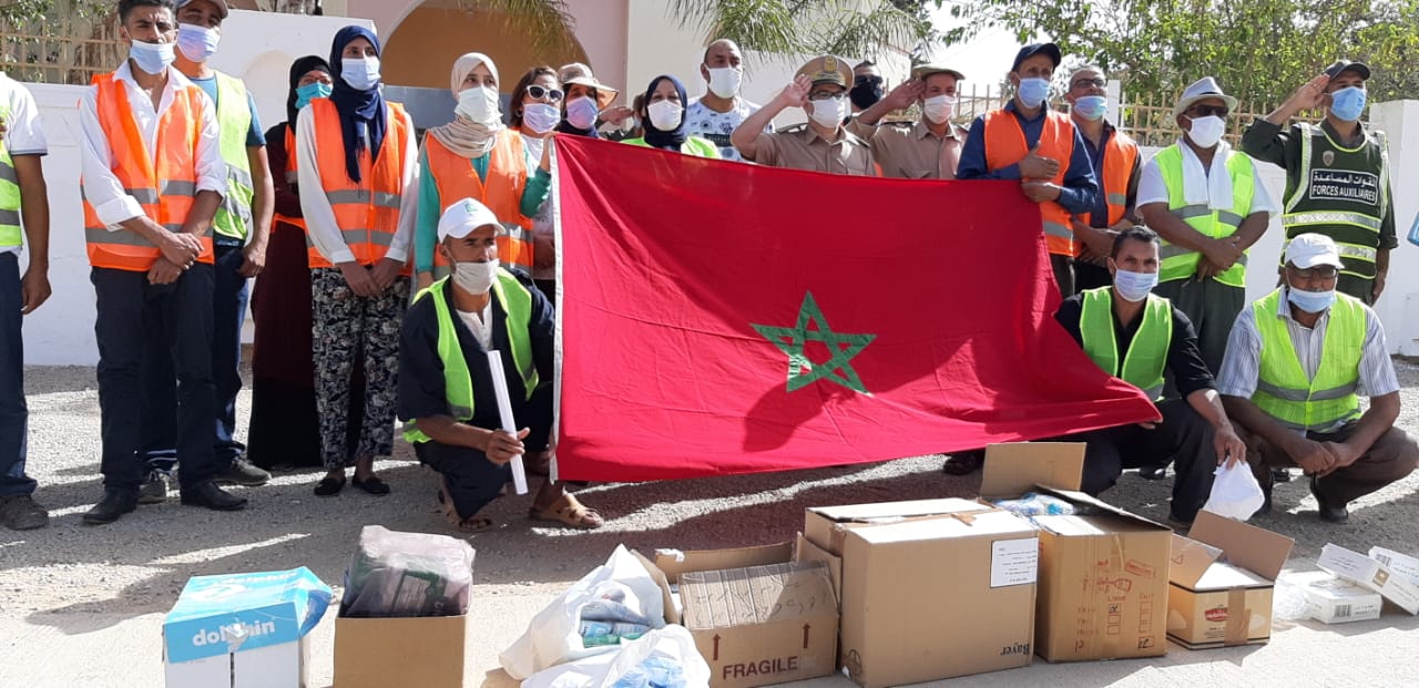 حملة تحسيسية توعوية ناجحة  من تنظيم النسيج الجمعوي للتنمية القروية بالمهاية      في إطار التصدي لوباء كورونا