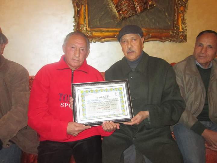 تعزية في وفاة المرحوم الحاج العلمي ( الكتاني ) الكلعي  نجم كرة القدم بالنادي الرياضي  المكناسي  سابقا . 