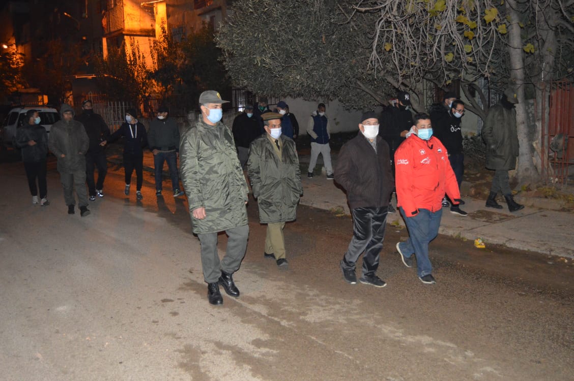 الملحقة الإدارية 13 تشن حملة كوفيد لمنع الإحتفال برأس السنة الميلادي