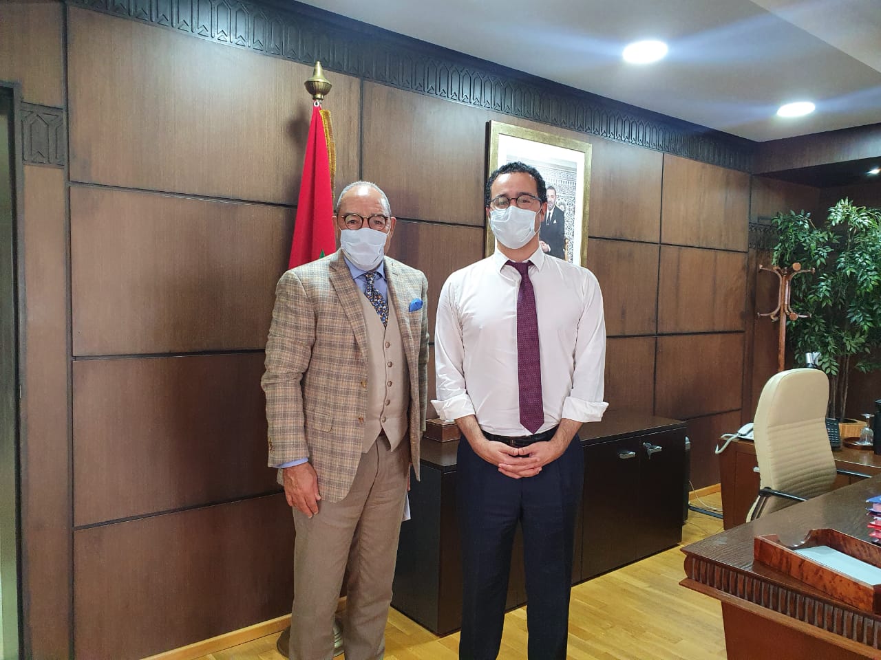 وزير الثقافة والشباب، المكلف بقطاع الاتصال يستقبل رئيس الفيد رالية المغربية لناشري الصحف