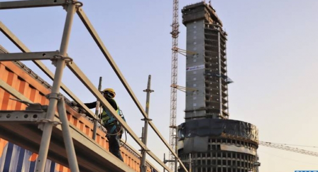 برج محمد السادس .. نسبة إنجاز الأشغال الكبرى تصل إلى 75 بالمائة