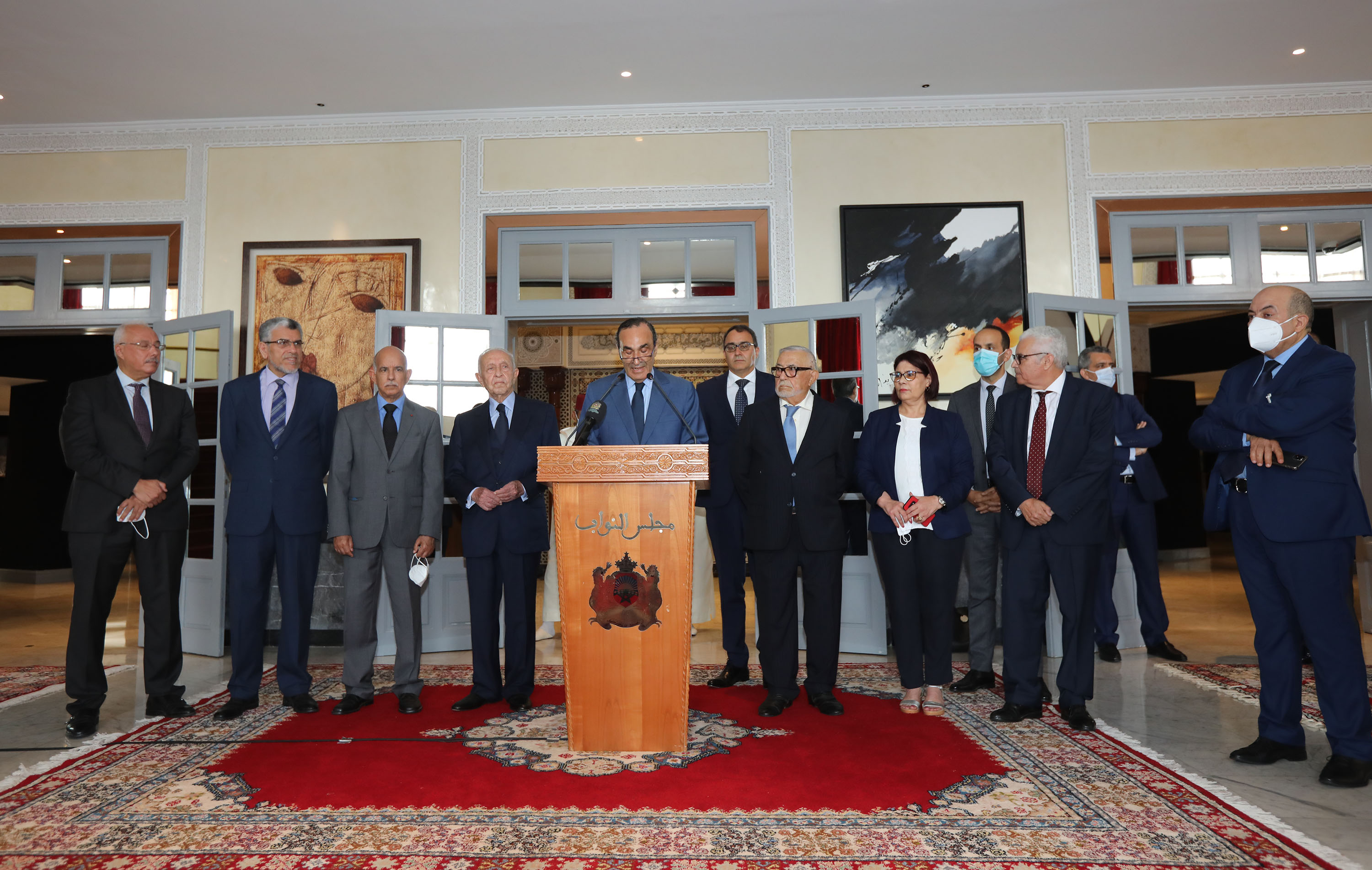 البلاغ الصادر عن الاجتماع التشاوري لرؤساء البرلمانات الإفريقية المنعقد بالرباط بتاريخ 08/07/2021