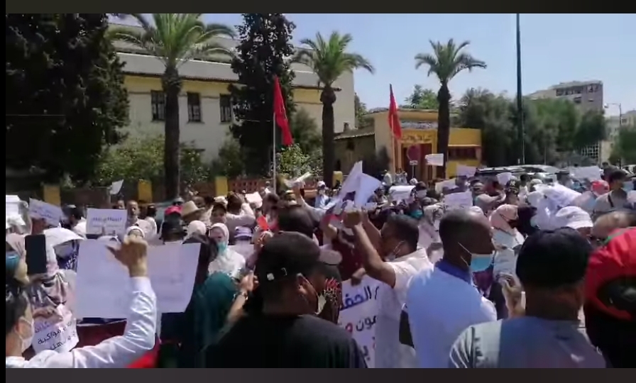 مهنيو قطاع الحفلات و المناسبات بمكناس ينظمون وقفة احتجاجية