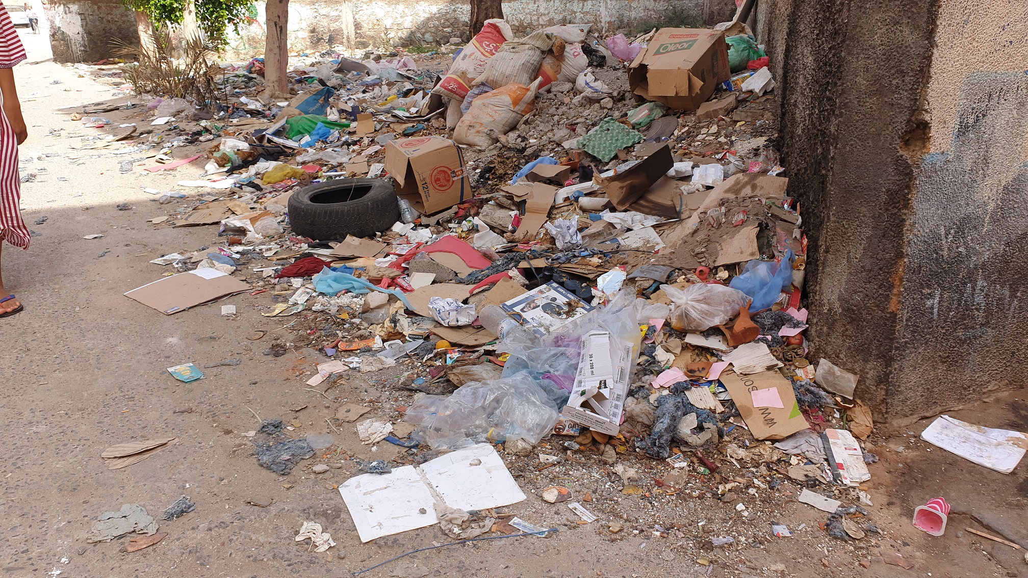 الدشيرة الجهادية غارقة في الازبال وتعيش أسوء أيامها