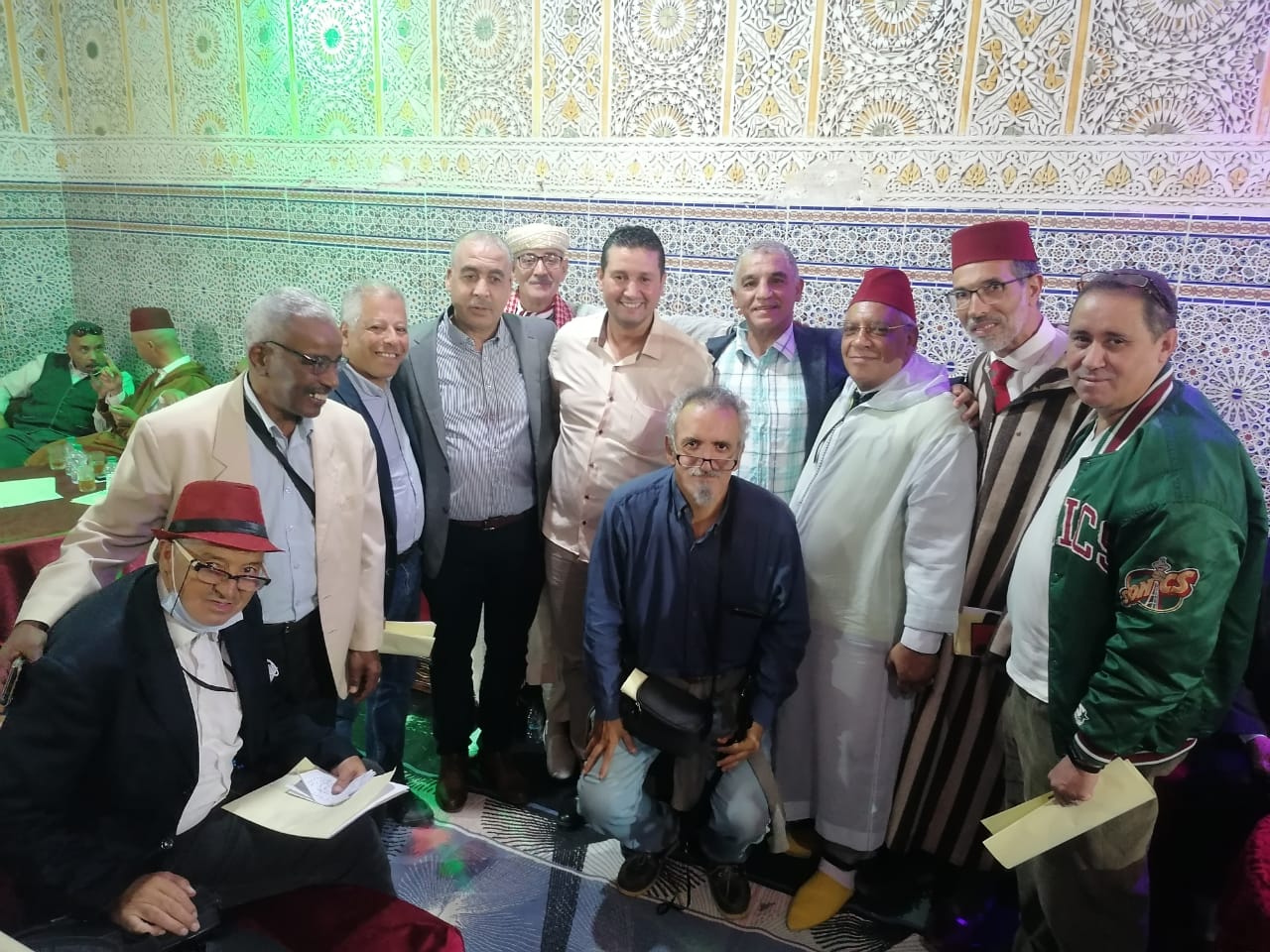 مكناس..جمعية روح التراث الصوفي للمديح والسماع برئاسة رئيسها الحاج معاد شبيهي تحتفي بالدورة الرابعة للمولوديات فيسبوك تويتر لينكدإن سكايب مشاركة عبر البريد طباعة مكناس..جمعية روح التراث الصوفي للمديح والسماع برئاسة رئيسها الحاج معاد شبيهي تحتفي بالدورة الرابعة للمولوديات فيسبوك تويتر لينكدإن سكايب مشاركة عبر البريد طباعة