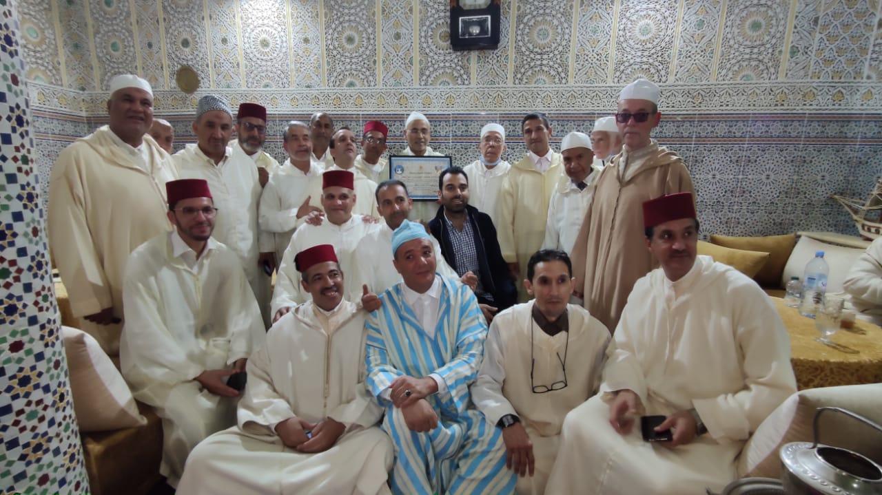 مكناس..جمعية روح التراث الصوفي للمديح والسماع برئاسة رئيسها الحاج معاد شبيهي تحتفي بالدورة الرابعة للمولوديات فيسبوك تويتر لينكدإن سكايب مشاركة عبر البريد طباعة مكناس..جمعية روح التراث الصوفي للمديح والسماع برئاسة رئيسها الحاج معاد شبيهي تحتفي بالدورة الرابعة للمولوديات فيسبوك تويتر لينكدإن سكايب مشاركة عبر البريد طباعة