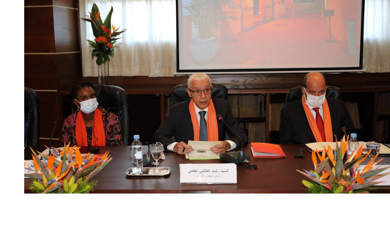 كلمةالسيدراشيد الطالبي العلمي رئيس مجلس النواب في الجلسة الافتتاحية لفعاليات تخليد اليوم العالمي للقضاء على العنف الممارس على النساء كلمةالسيدراشيد الطالبي العلمي رئيس مجلس النواب في الجلسة الافتتاحية لفعاليات تخليد اليوم العالمي للقضاء على العنف الممارس على النساء