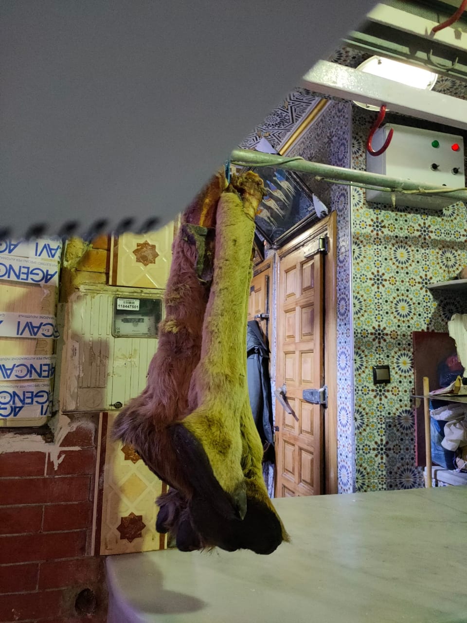 جزارة (كفتة) الجمل بقبة السوق بمكناس. جزارة (كفتة) الجمل بقبة السوق بمكناس.