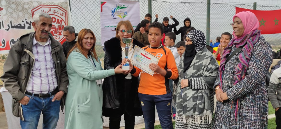 مكناس ): جمعية الأيادي المتضامنة لذوي الاحتياجات الخاصة /فرع مكناس تنظم النسخة الثالثة من دوري كرة القدم بشراكة مع :الجمعيات المدنية وتكرم فعاليات اعلامية ورياضية وجمعوية تحت شعار: كرة القدم القاطرة الرياضية رمز الوحدة الوطنية. مكناس ): جمعية الأيادي المتضامنة لذوي الاحتياجات الخاصة /فرع مكناس تنظم النسخة الثالثة من دوري كرة القدم بشراكة مع :الجمعيات المدنية وتكرم فعاليات اعلامية ورياضية وجمعوية تحت شعار: كرة القدم القاطرة الرياضية رمز الوحدة الوطنية.