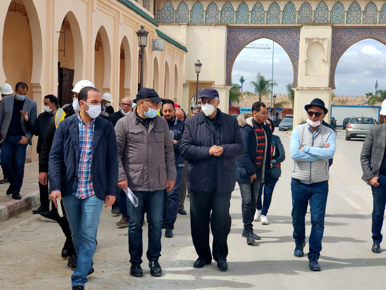 عامل عمالة مكناس في تفقد ميداني لمجموعة من أوراش تأهيل و تثمين المدينة العتيقة.