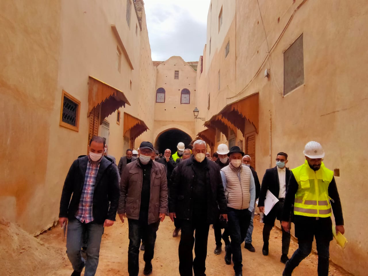 عامل عمالة مكناس في تفقد ميداني لمجموعة من أوراش تأهيل و تثمين المدينة العتيقة.