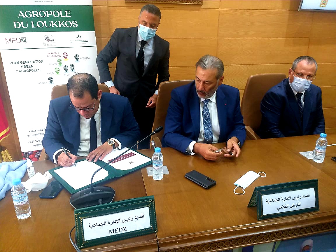 Signature de la convention de valorisation de l’Agropole du Loukkos