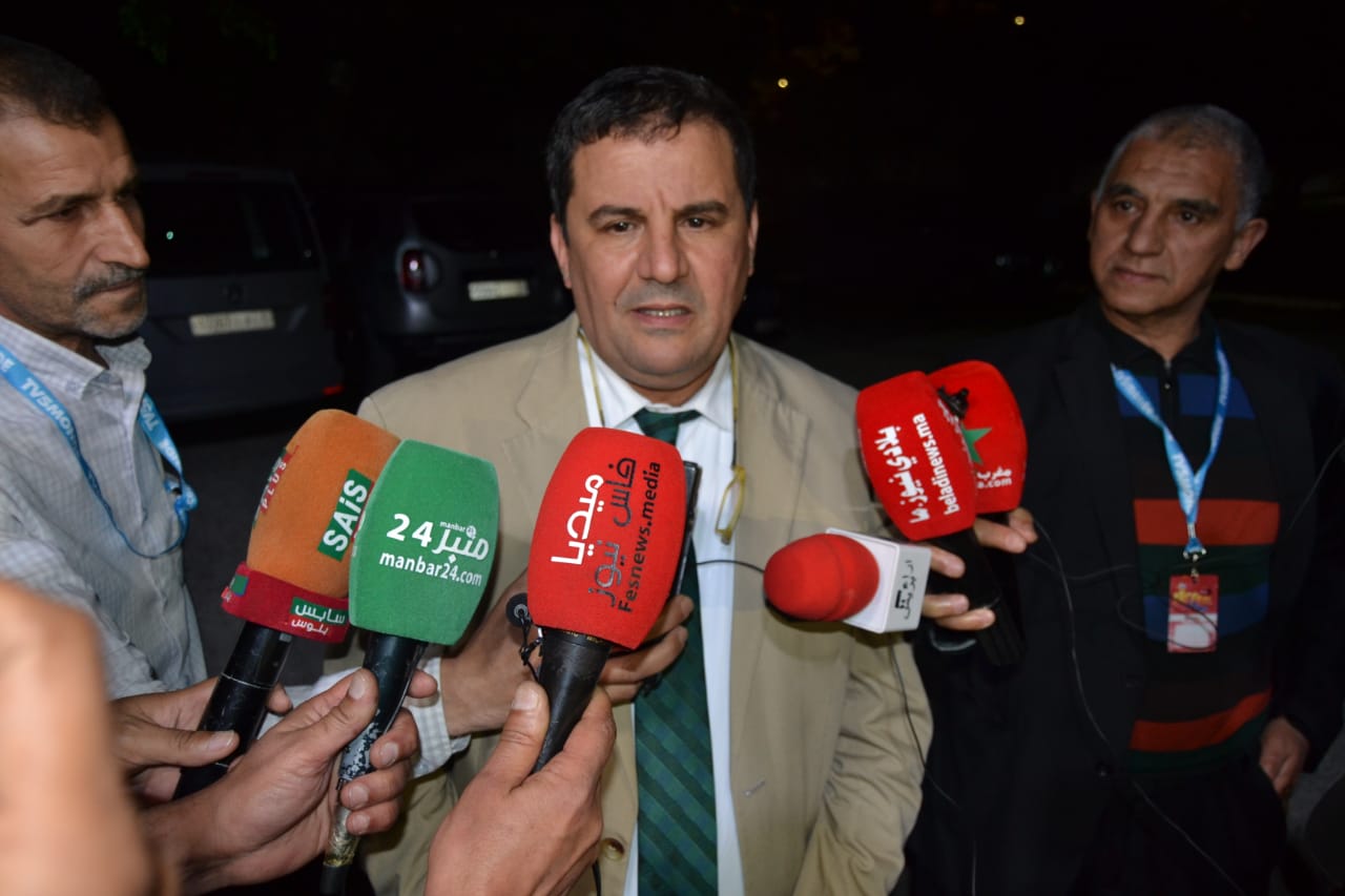 السيد عبدالغني الصبار عامل عمالة مكناس يشرف على افتتاح الدورة 20 للمهرجان الدولي الفيكام  .