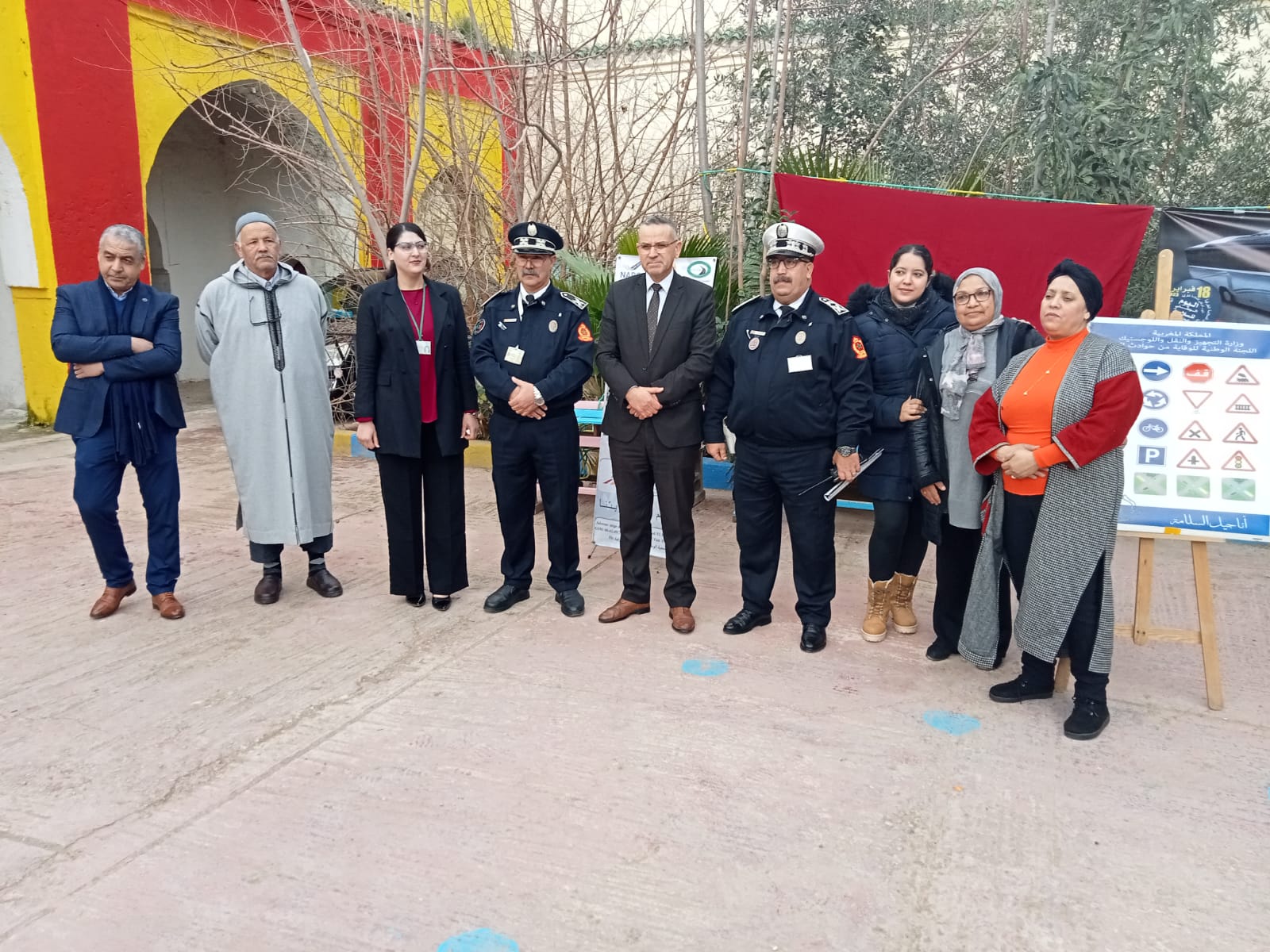 الاحتفال باليوم الوطني للسلامة الطرقية 2023 بمدرسة بن عاشر مكناس