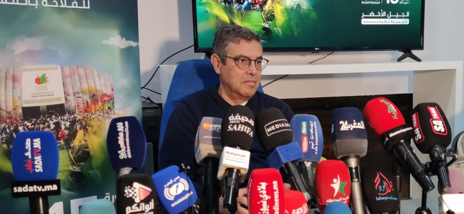 جواد الشامي يؤكد ان الدورة ال 15 من الملتقى الدولي للفلاحة ستكون ناجحة بكل المقاييس جواد الشامي يؤكد ان الدورة ال 15 من الملتقى الدولي للفلاحة ستكون ناجحة بكل المقاييس