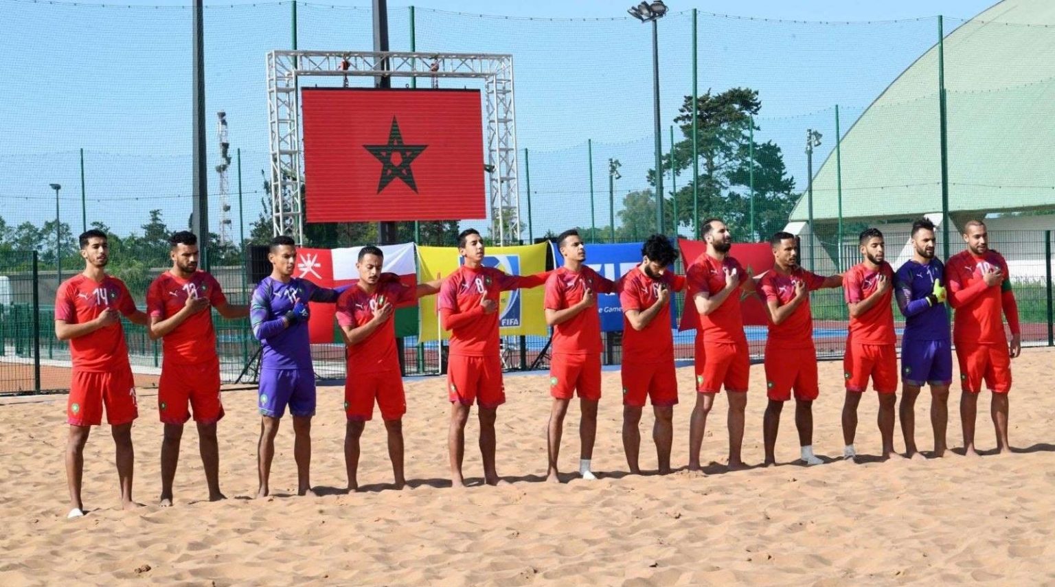 المغرب ضمن المجموعة الأولى في بطولة كأس العرب لكرة القدم الشاطئية 2023