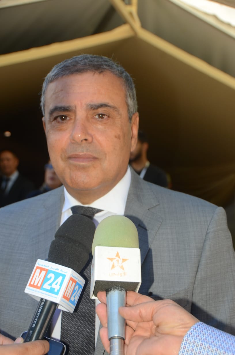 وزير الفلاحة ومسؤولين يتفقدون أشغال المعرض الدولي للفلاحة بمكناس وزير الفلاحة ومسؤولين يتفقدون أشغال المعرض الدولي للفلاحة بمكناس