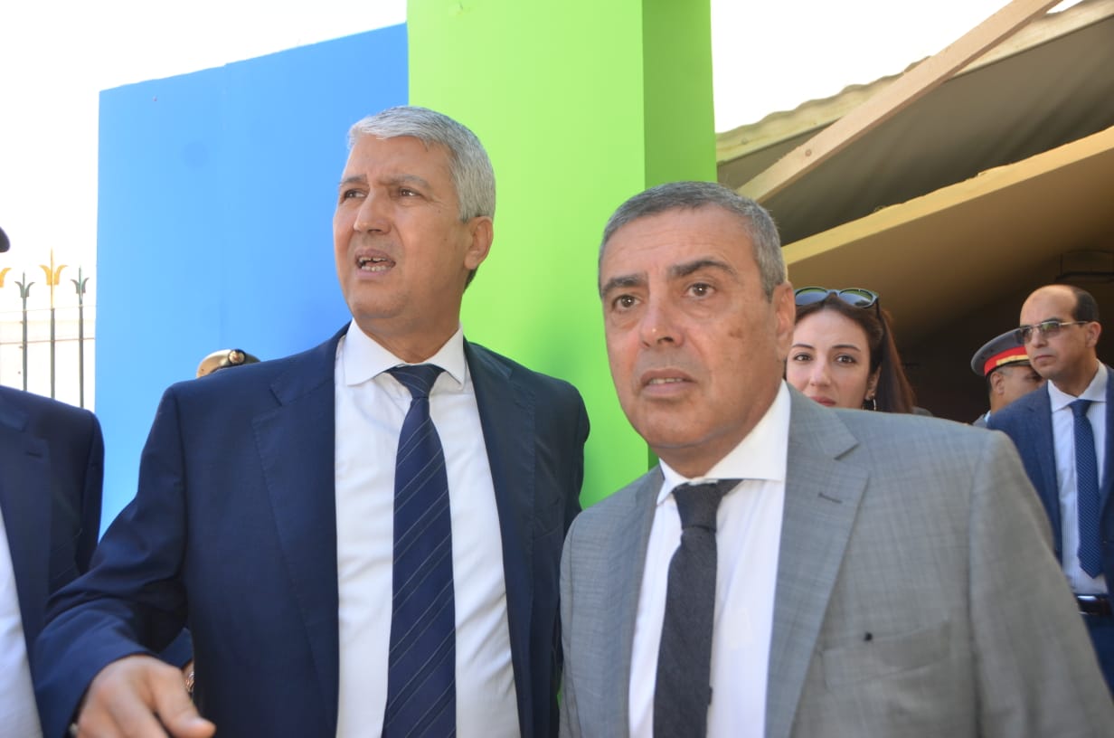 وزير الفلاحة ومسؤولين يتفقدون أشغال المعرض الدولي للفلاحة بمكناس وزير الفلاحة ومسؤولين يتفقدون أشغال المعرض الدولي للفلاحة بمكناس