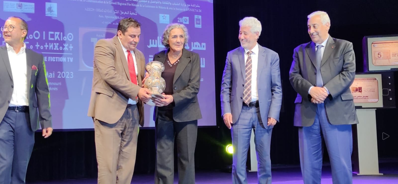 انطلاق مهرجان مكناس للدراما التلفزية بتكريم راوية وبن موسى انطلاق مهرجان مكناس للدراما التلفزية بتكريم راوية وبن موسى