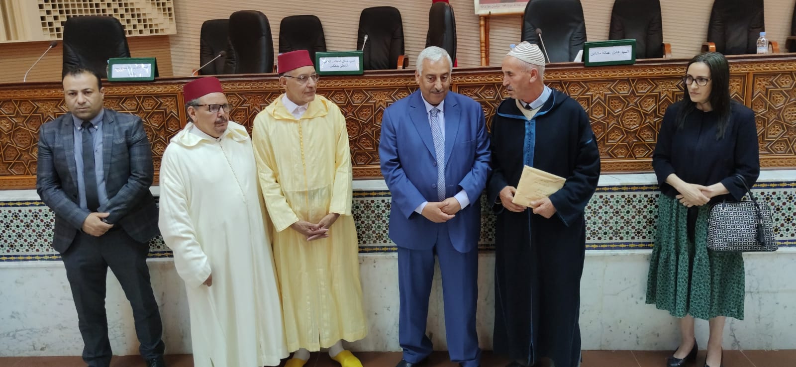 السيد عبد الغني الصبار عامل عمالة مكناس يترأس حفل توديع أول فوج حجاج بيت الله الحرام