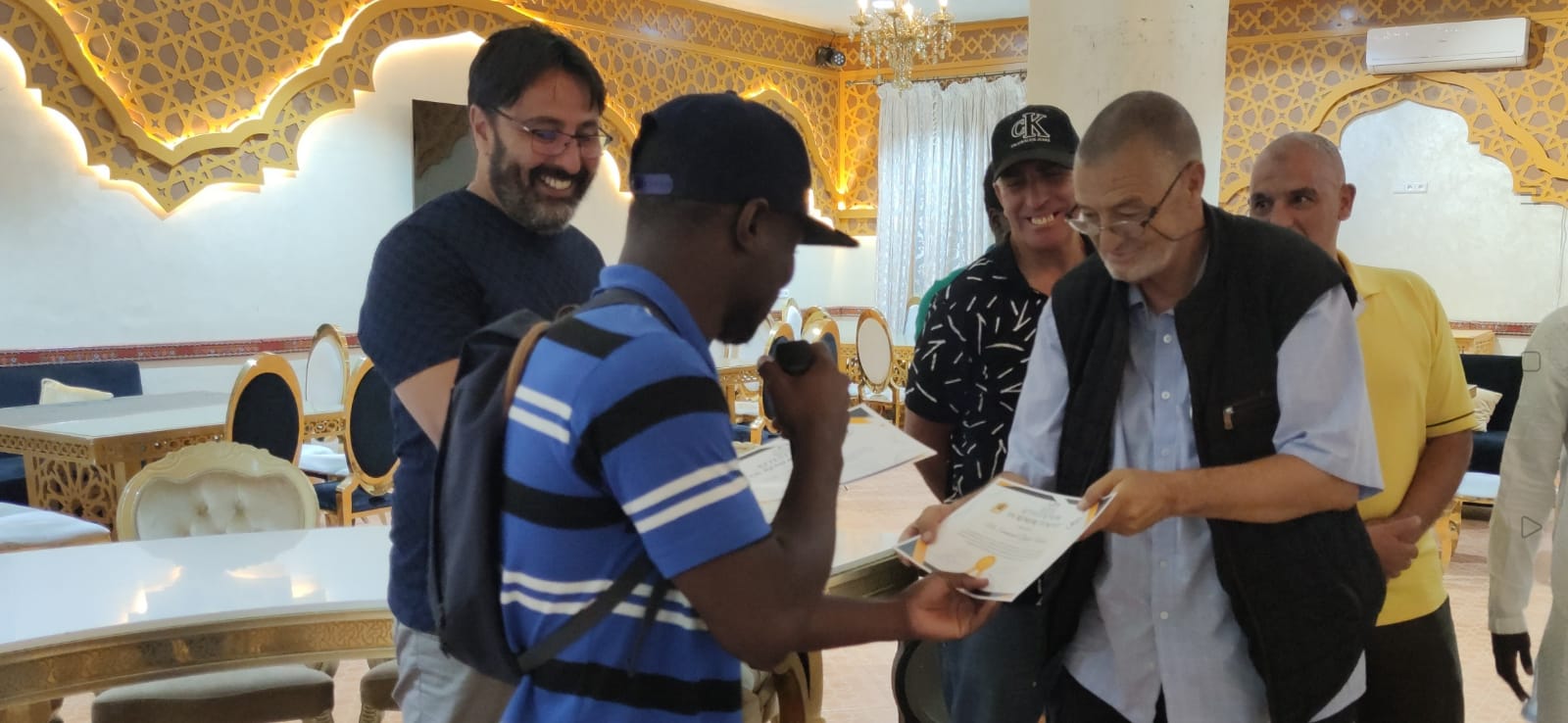 حفل تتويج فريق كرة القدم حفل تتويج فريق كرة القدم