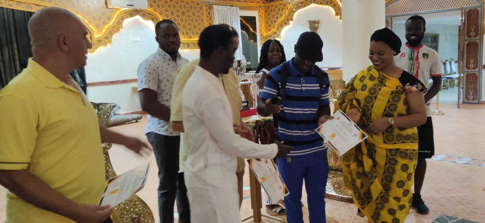 حفل تتويج فريق كرة القدم حفل تتويج فريق كرة القدم