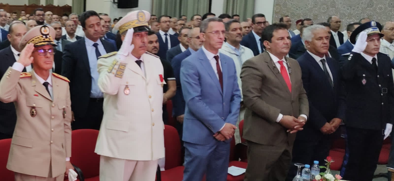 عامل عمالة مكناس يترأس مراسيم الانصات للخطاب الملكي بمناسبة الذكرى الـ 24 لعيد العرش المجيد