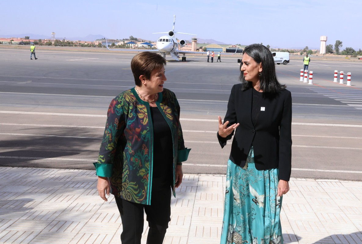 الاجتماعات السنوية للبنك الدولي وصندوق النقد الدولي .. المديرة العامة لصندوق النقد الدولي كريستالينا جورجيفا تحل بمراكش