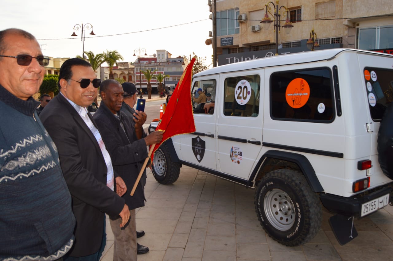 انطلاق رالي السيارات الكلاسيكية الخميسات - أولماس