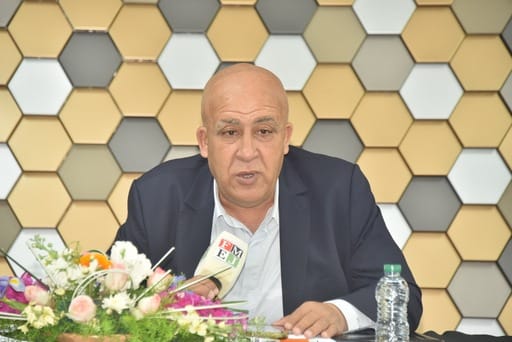 الاستاد محتات الرقاص رئيس الفيدرالية المــــــغربية لناشري الصحف يقدم التقرير العام باسم المكتب التنفيذي بمناسبة انعقاد الدورة الثانية للمجلس الوطني الفيدرالي