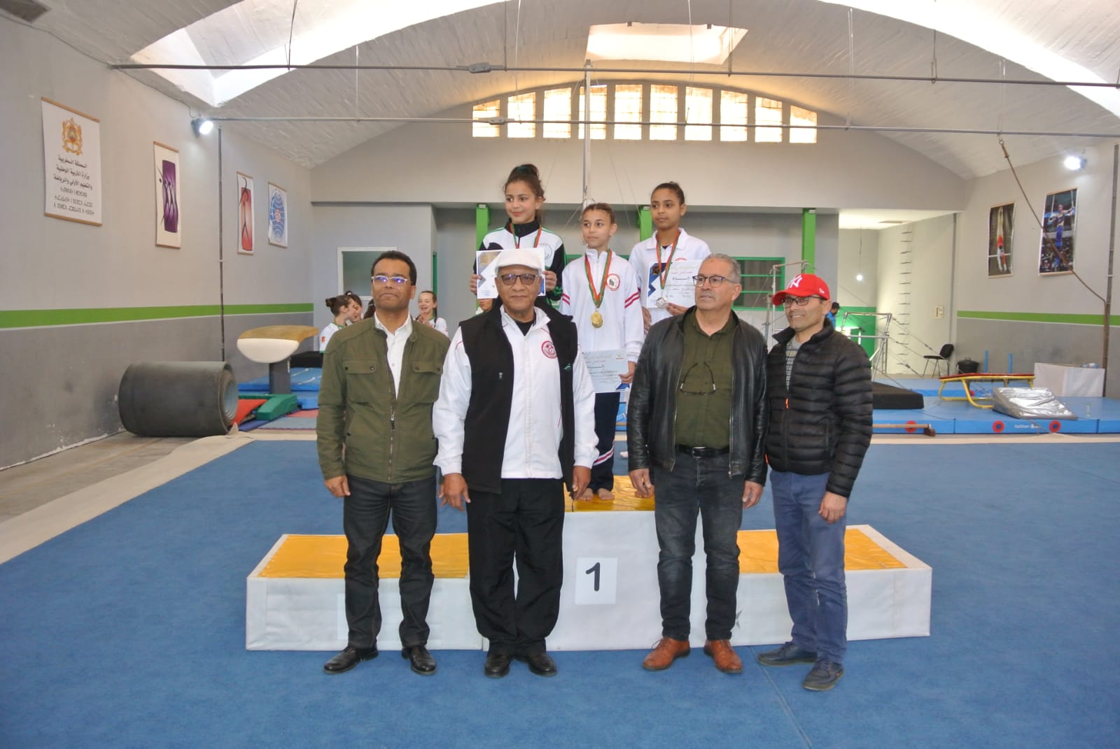 فوز النادي الرياضي المكناسي للجمباز الفني على الأجهزة بالمرتبة الأولى في البطولة الجهوية للشمال. فوز النادي الرياضي المكناسي للجمباز الفني على الأجهزة بالمرتبة الأولى في البطولة الجهوية للشمال.