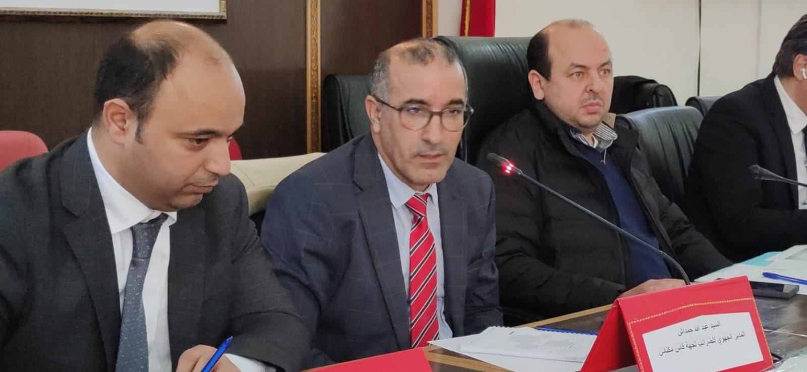 اللقاء التواصلي حول الأحكام الضريبية الرئيسية بقانون المالية لسنة 2024 بملحقة الغرفة بمكناس