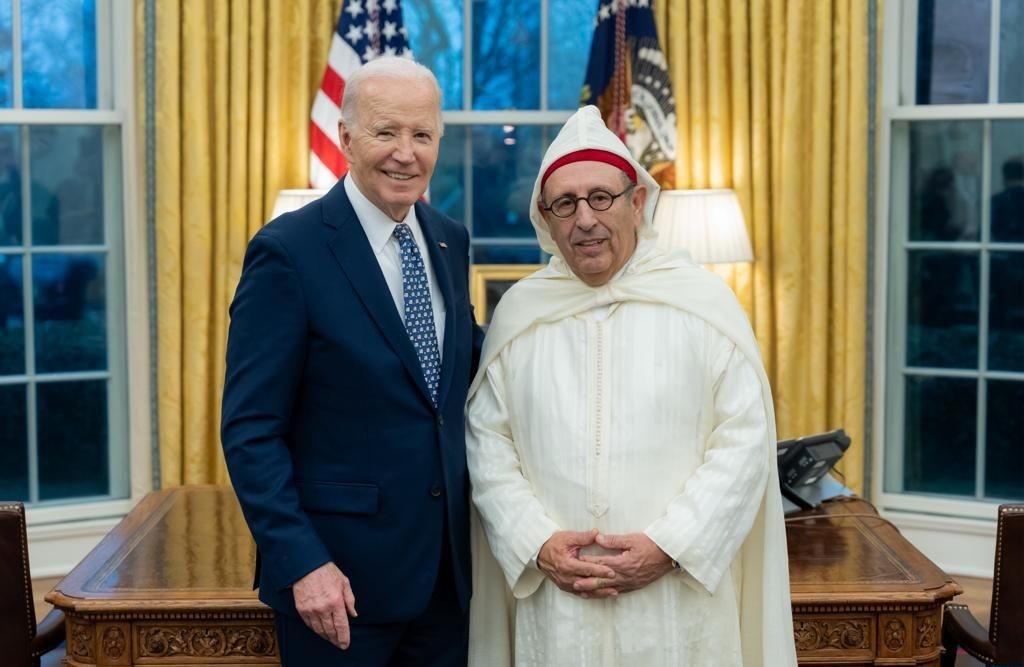 سفير جلالة الملك في واشنطن يقدم أوراق اعتماده لرئيس الولايات المتحدة، جو بايدن