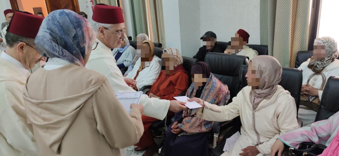 إحياء ذكرى  الترحم  السنوية  على الأرواح المقدسة  لأجداد سيدنا المنصور بالله  هبة ملكية  لشرفاء  ومستضعفي الزوايا والأضرحة والمعوزين بالعاصمة الإسماعيلية مكناس