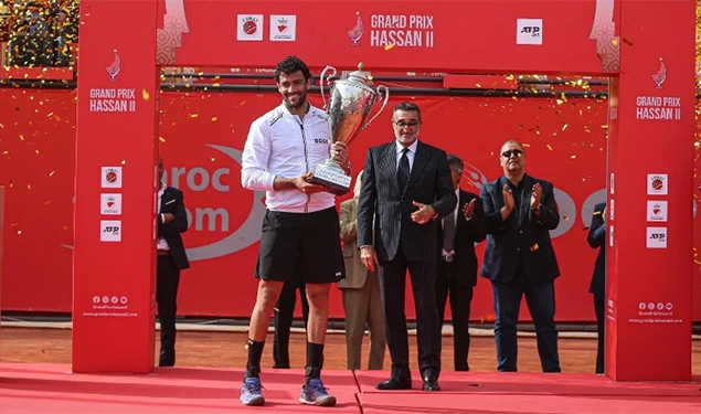الإيطالي ماتيو بيريتيني يتوج بلقب الدورة 38 لجائزة الحسن الثاني الكبرى للتنس بمراكش