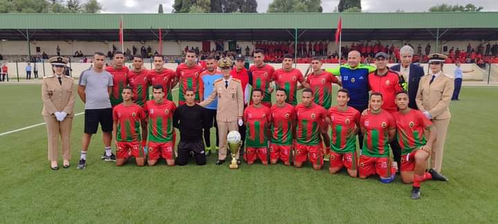 تخليدا للذكرى 68 لتأسيس القوات المسلحة الملكية  قدماء الكوديم ومنتخب الحامية العسكرية في ودية شيقة بمكناس