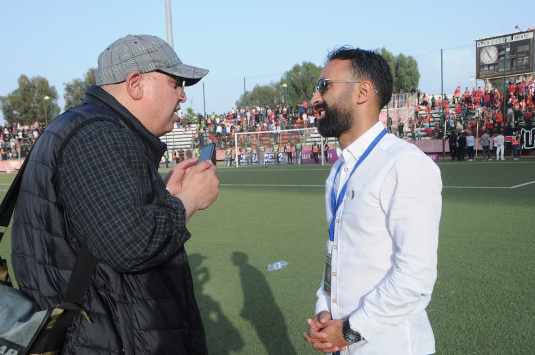 فوزي لقجع رئيس الجامعة الملكية المغربية لكرة القدم يهنئ النادي المكناسي بعد صعوده للبطولة الاحترافيةالمغربية فوزي لقجع رئيس الجامعة الملكية المعربية لكرة القدم يهنئ النادي المكناسي بعد صعوده للبطولة الاحترافية