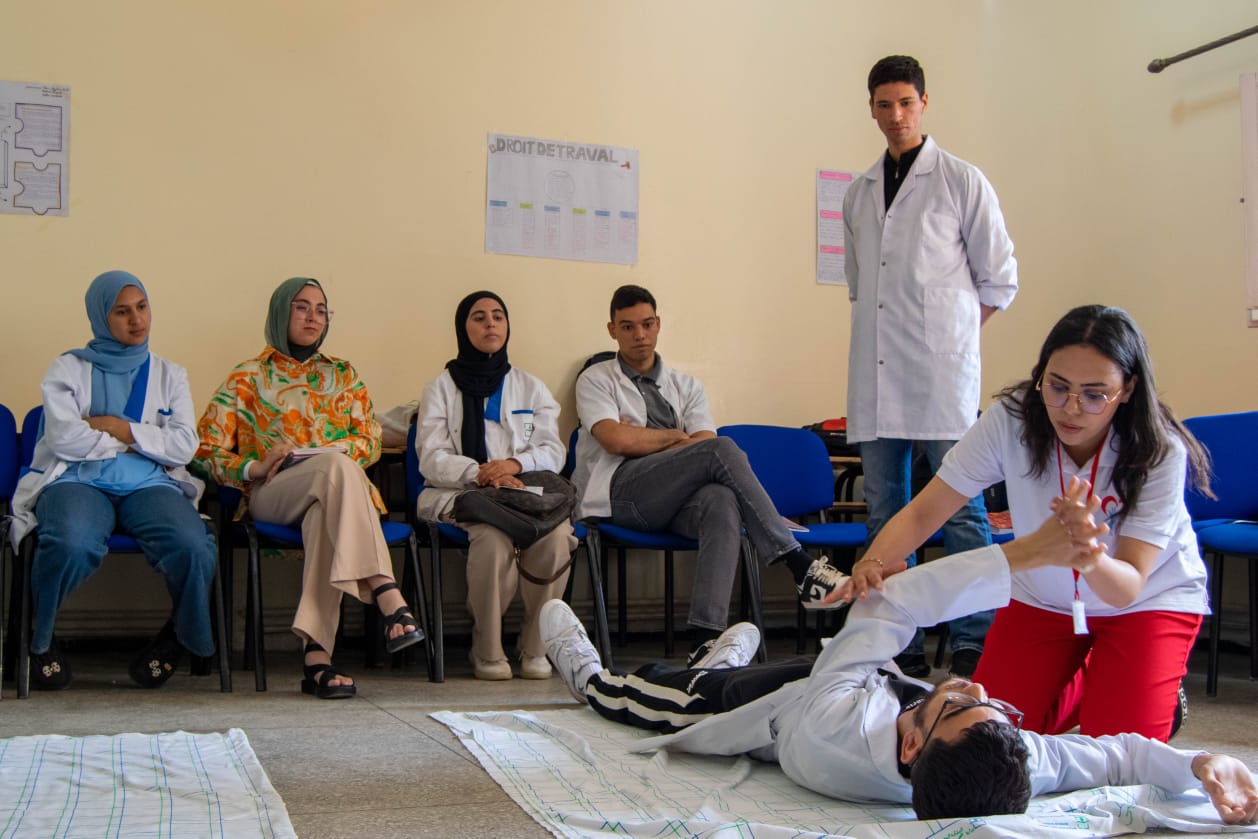 160 من طلبة المعهد العالي للمهن التمريضية وتقنيات الصحة بمكناس، يتنافسون في مسابقة الدورة الثانية للمحاكات 160 من طلبة المعهد العالي للمهن التمريضية وتقنيات الصحة بمكناس، يتنافسون في مسابقة الدورة الثانية للمحاكات