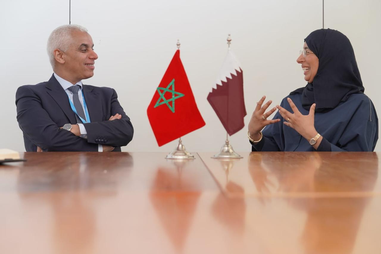 جنيف.. آيت الطالب يجري سلسلة مباحثات مع نظرائه الأجانب هامش أشغال الدورة 76 لمنظمة الصحة العالمية جنيف.. آيت الطالب يجري سلسلة مباحثات مع نظرائه الأجانب هامش أشغال الدورة 76 لمنظمة الصحة العالمية