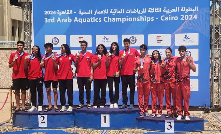 ننتائج مشرفة لسباحي النادي الرياضي المكناسي للسباحة بالقاهرة.