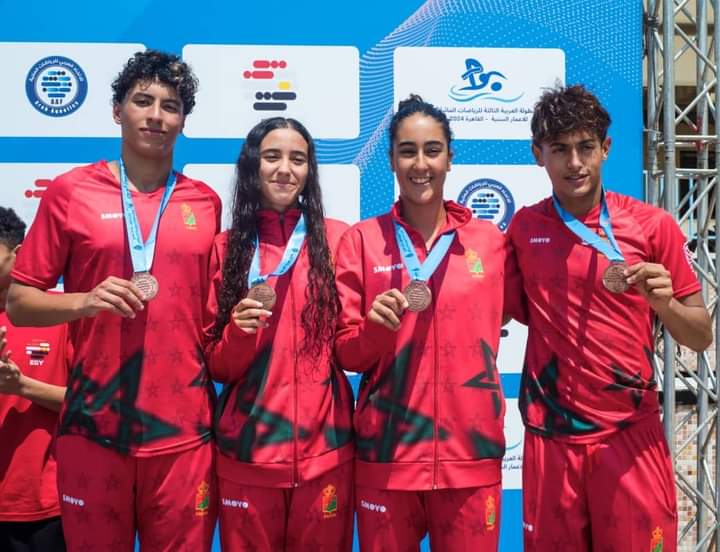 ننتائج مشرفة لسباحي النادي الرياضي المكناسي للسباحة بالقاهرة.