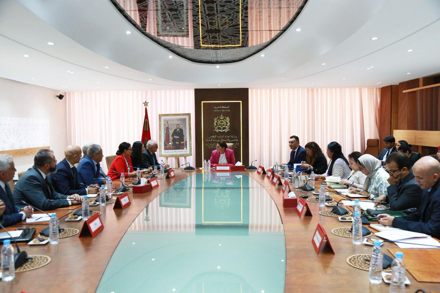 السيدة المنصوري تترأس جلسة عمل مع المكتب الجديد للمجلس الوطني لهيئة المهندسين المعماريين