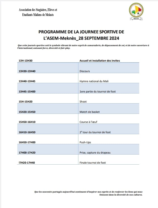 حفل رياضي مالي بدعم من قصر السعادة بمكناس بملاعب القرب مرجان 2 حفل رياضي مالي بدعم من قصر السعادة بمكناس بملاعب القرب مرجان 2