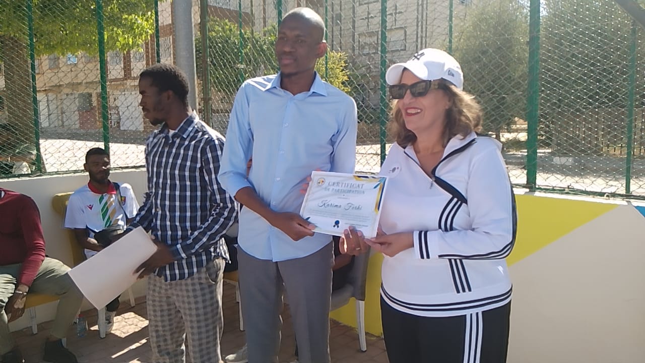 حفل رياضي مالي بدعم من قصر السعادة بمكناس بملاعب القرب مرجان 2 حفل رياضي مالي بدعم من قصر السعادة بمكناس بملاعب القرب مرجان 2