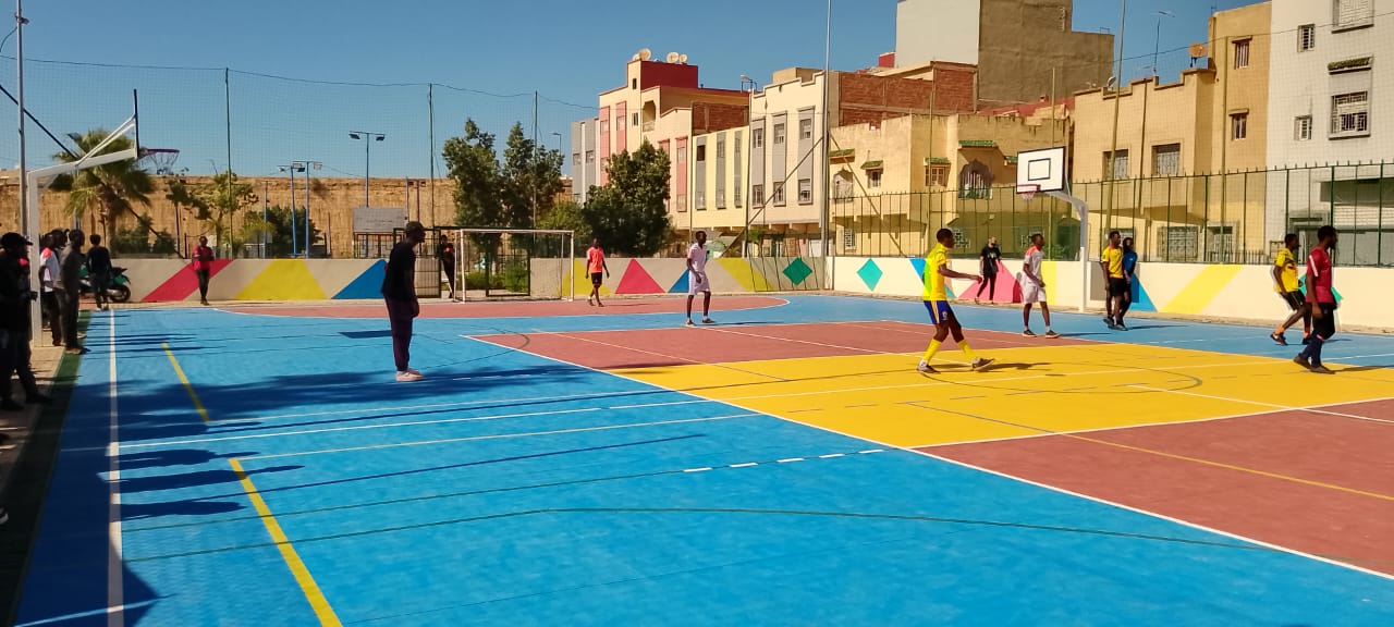 حفل رياضي مالي بدعم من قصر السعادة بمكناس بملاعب القرب مرجان 2 حفل رياضي مالي بدعم من قصر السعادة بمكناس بملاعب القرب مرجان 2