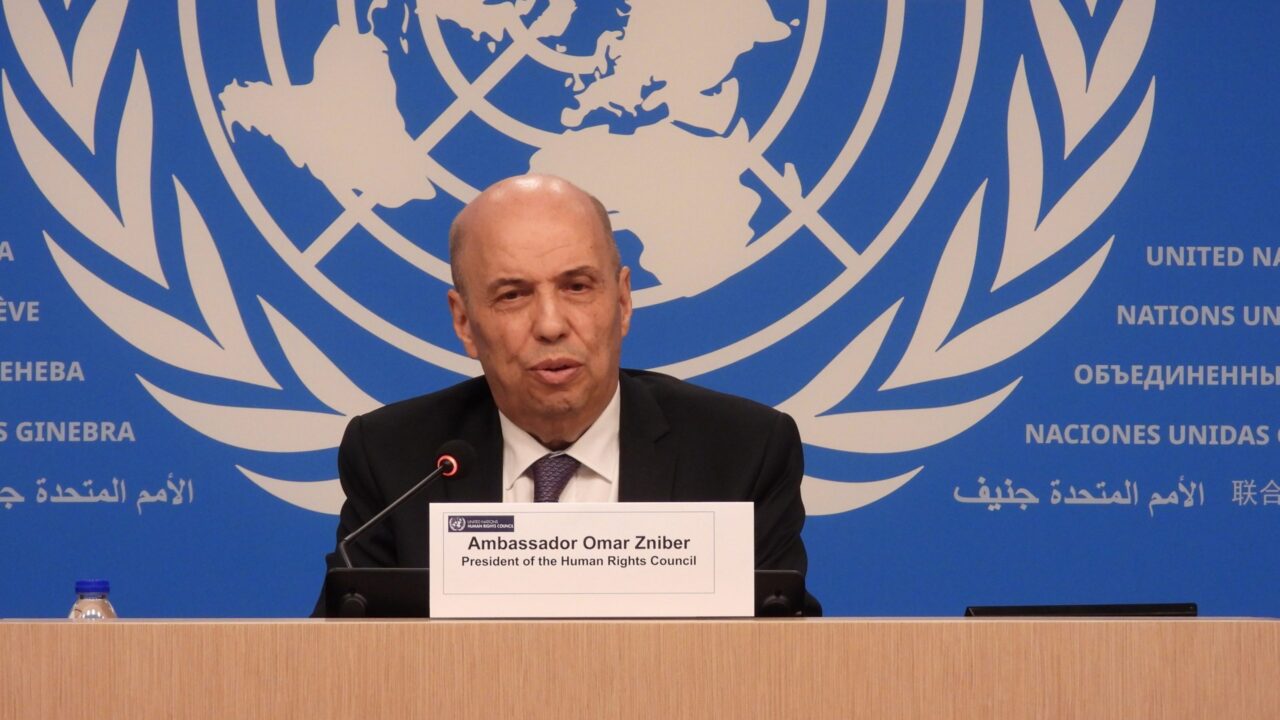 نيويورك.. أمام الجمعية العامة، السيد زنيبر يقدم التقرير السنوي لمجلس حقوق الإنسان التابع للأمم المتحدة