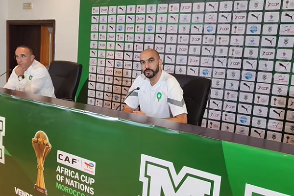 إقصائيات كأس أمم إفريقيا 2025.. المباراة أمام الغابون ستكون “مفتوحة وهجومية” (وليد الركراكي) إقصائيات كأس أمم إفريقيا 2025.. المباراة أمام الغابون ستكون “مفتوحة وهجومية” (وليد الركراكي)