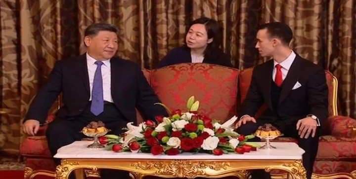 صاحب السمو الملكي ولي العهد الأمير مولاي الحسن يستقبل الرئيس الصيني بالدار البيضاء صاحب السمو الملكي ولي العهد الأمير مولاي الحسن يستقبل الرئيس الصيني بالدار البيضاء